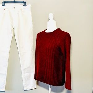 HP🎉 Carolyn Taylor Red Pull Over Cardigan Sweater